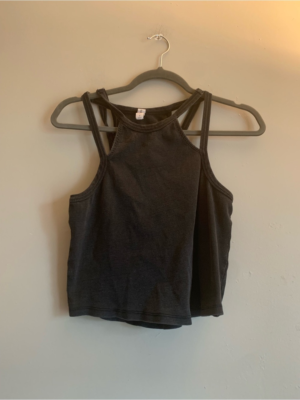 DAILY PRACTICE Women Tank Top Shirt Medium Black Grey Clothing Summer Casual